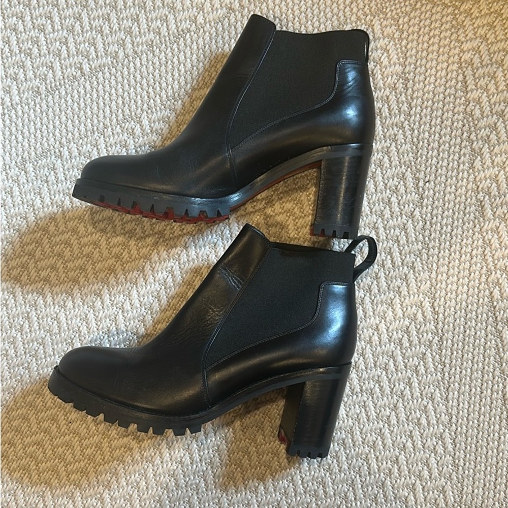 Christian Louboutin Marchacroche Leather Booties
